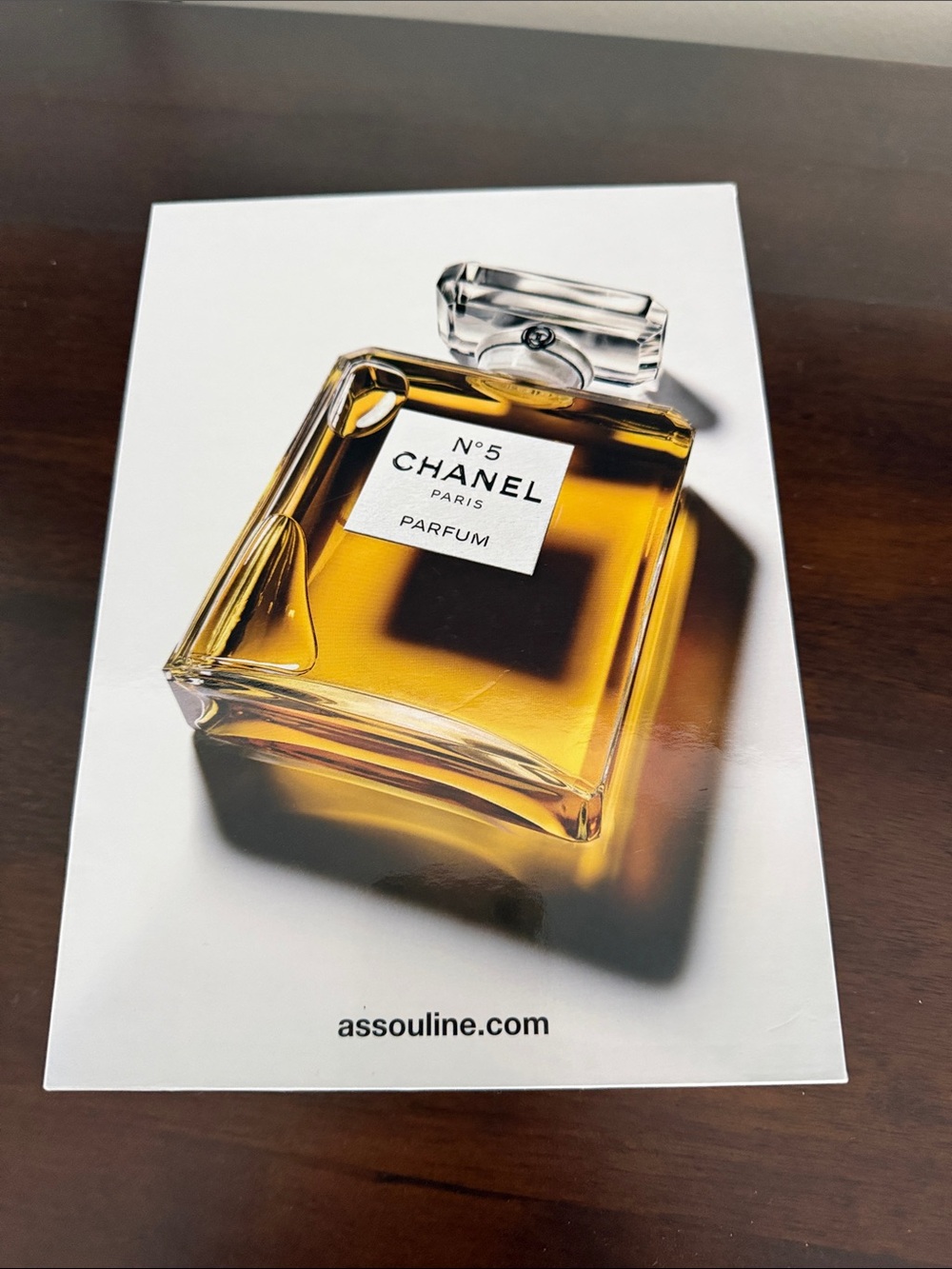 Assouline CHANEL No.5 Parfum Print — Amber & Clear Bottle -Accent books
